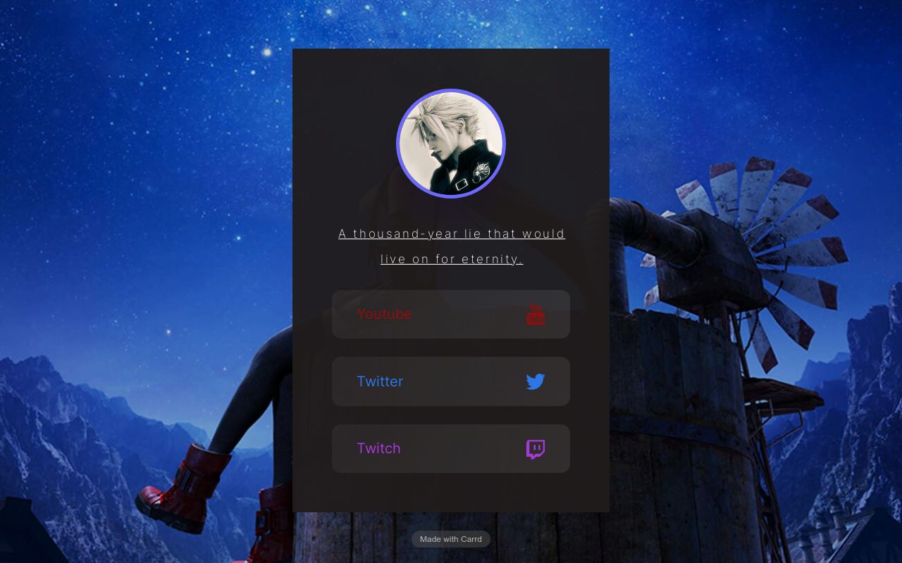 Carrd profile picture for @shidou